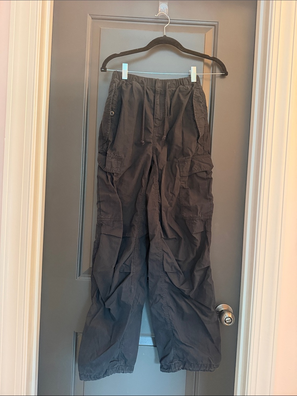 TNA Men's Black Cargo Pants with Utility Pockets